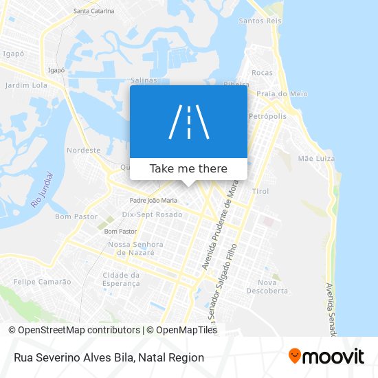 Mapa Rua Severino Alves Bila