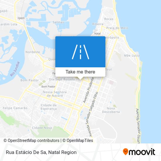 Rua Estácio De Sa map