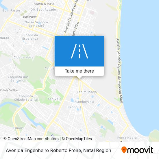 Avenida Engenheiro Roberto Freire map