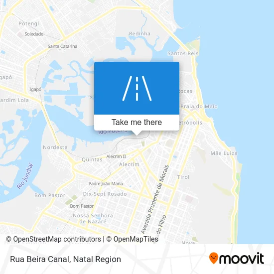 Rua Beira Canal map