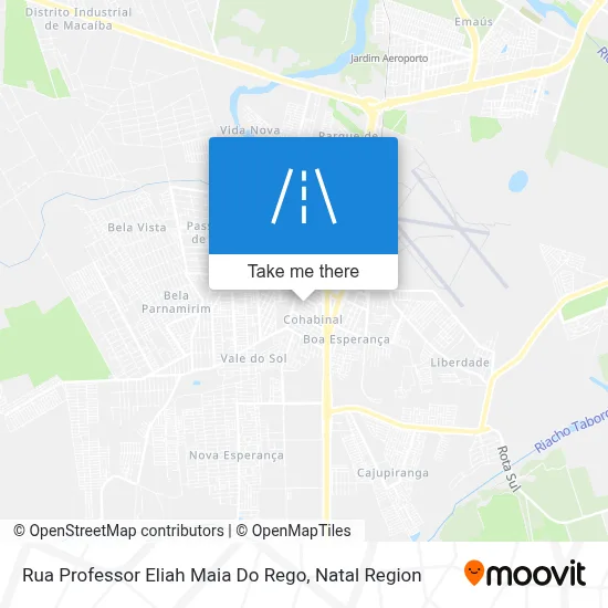 Rua Professor Eliah Maia Do Rego map