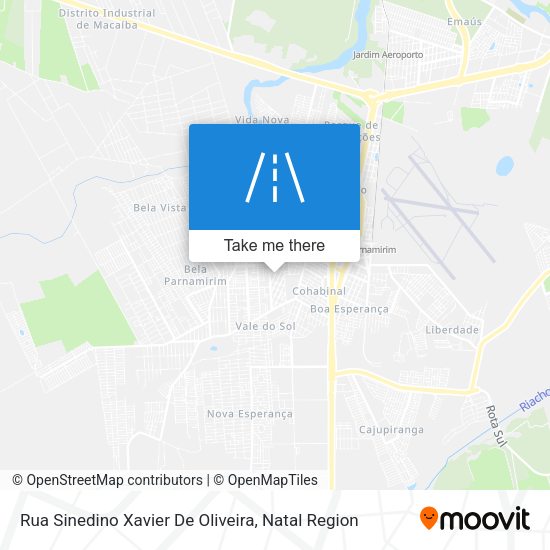 Rua Sinedino Xavier De Oliveira map