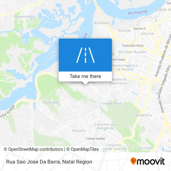 Rua Sao Jose Da Barra map