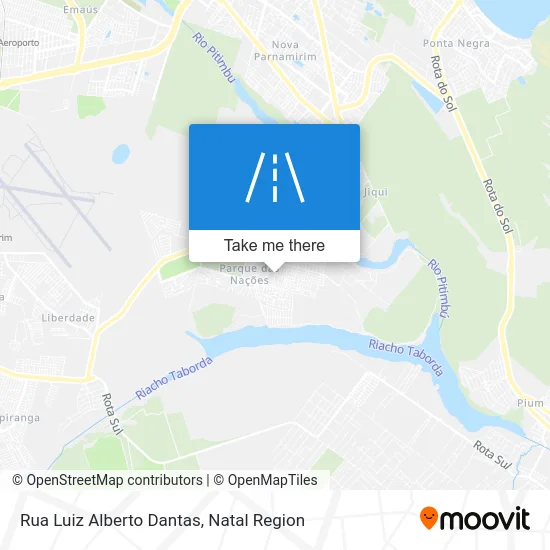 Rua Luiz Alberto Dantas map