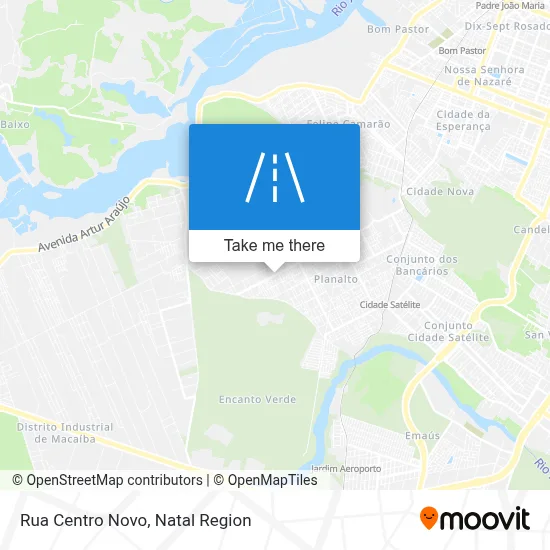 Rua Centro Novo map