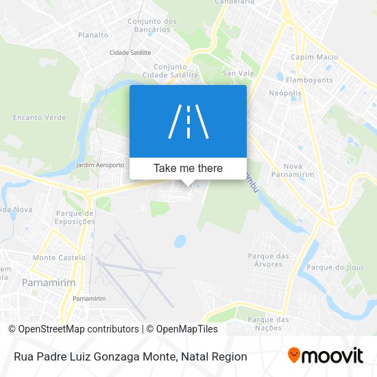 Rua Padre Luiz Gonzaga Monte map