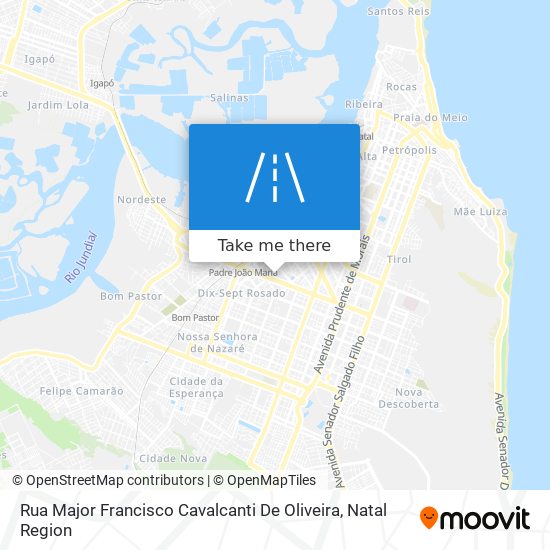 Rua Major Francisco Cavalcanti De Oliveira map