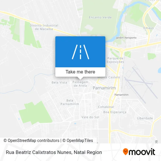 Rua Beatriz Calixtratos Nunes map