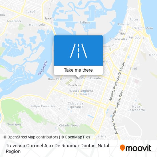 Mapa Travessa Coronel Ajax De Ribamar Dantas