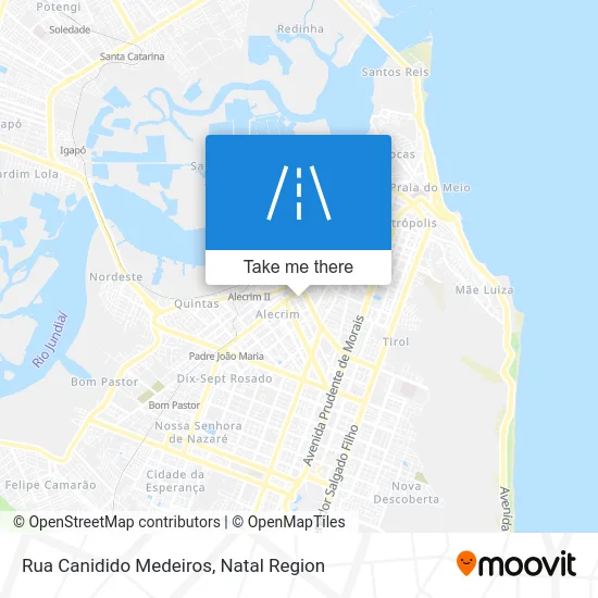 Rua Canidido Medeiros map