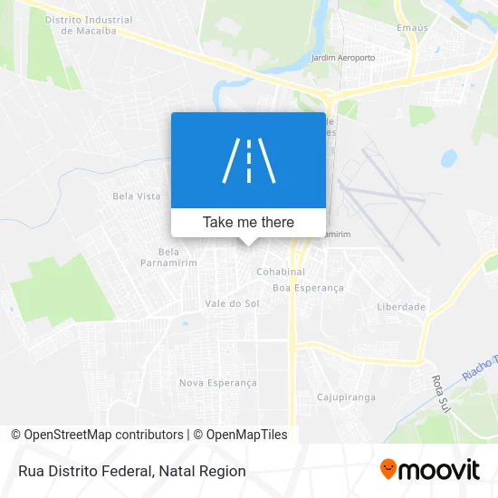 Rua Distrito Federal map