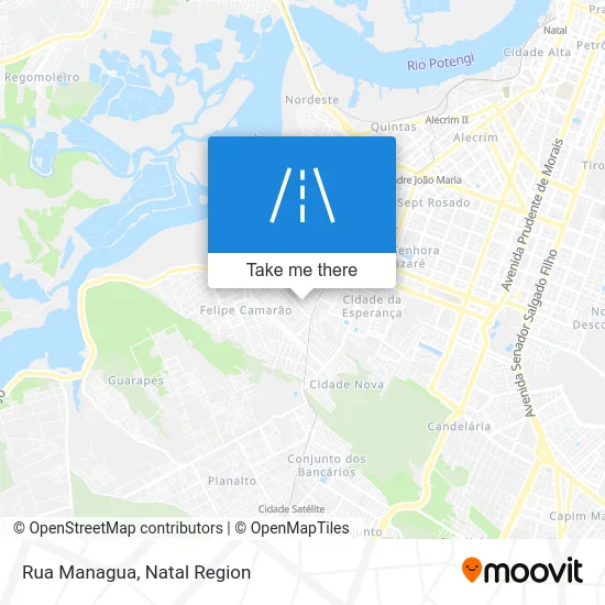 Rua Managua map