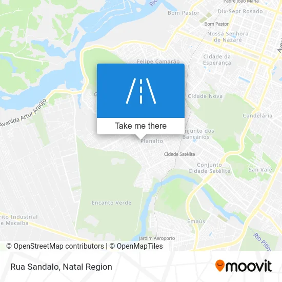 Rua Sandalo map