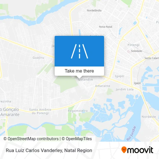 Rua Luiz Carlos Vanderley map