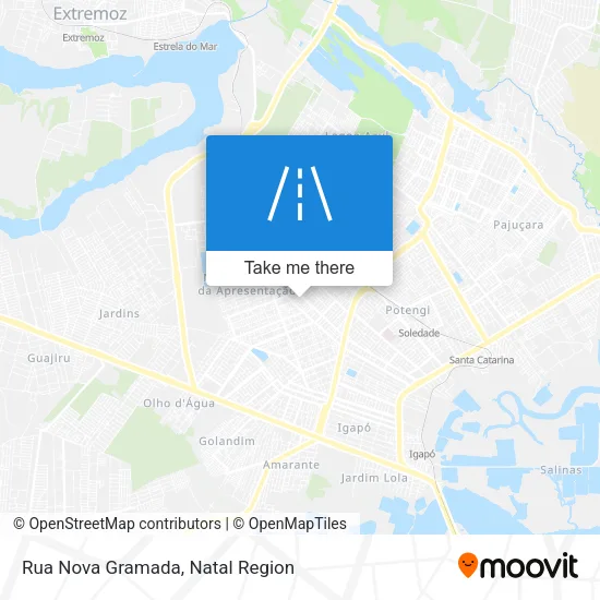 Mapa Rua Nova Gramada