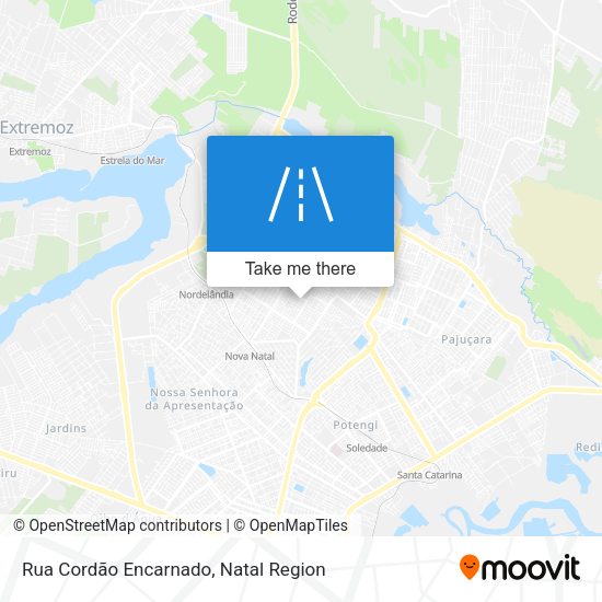 Rua Cordão Encarnado map