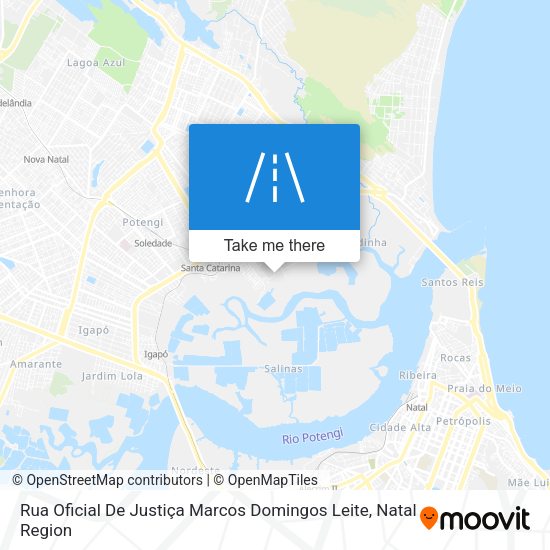 Rua Oficial De Justiça Marcos Domingos Leite map