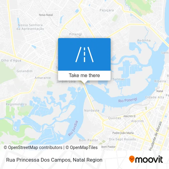 Rua Princessa Dos Campos map