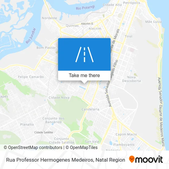 Rua Professor Hermogenes Medeiros map