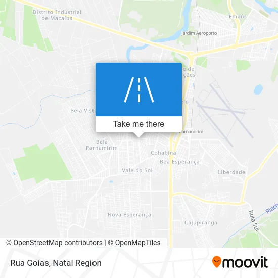 Rua Goias map