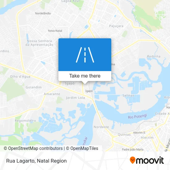 Rua Lagarto map