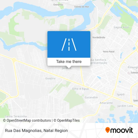 Rua Das Magnolias map