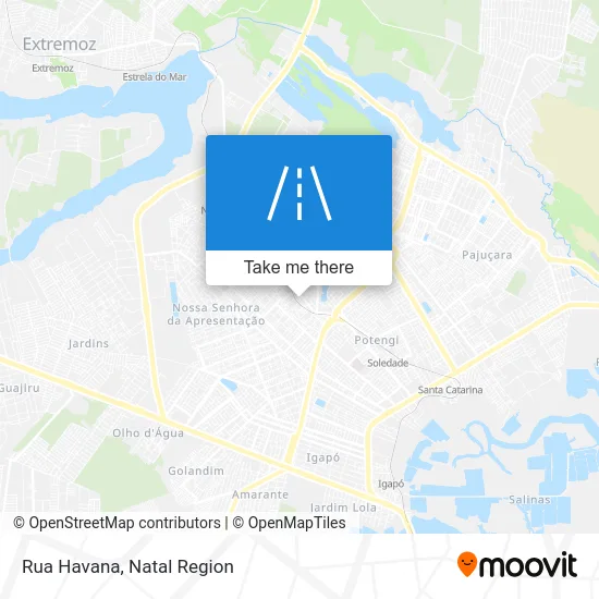Rua Havana map