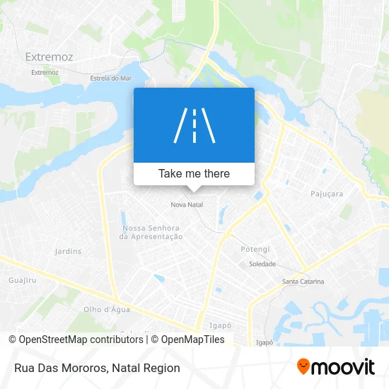 Rua Das Mororos map