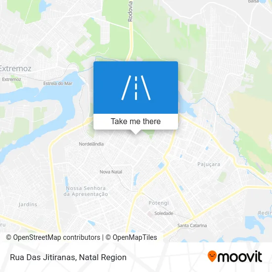 Rua Das Jitiranas map