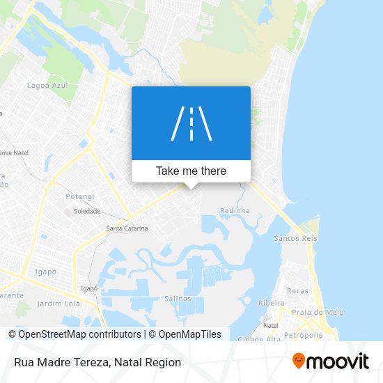 Rua Madre Tereza map