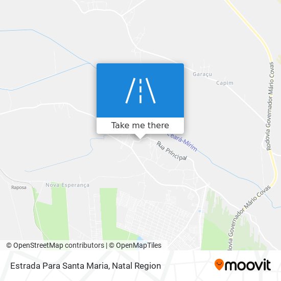 Estrada Para Santa Maria map