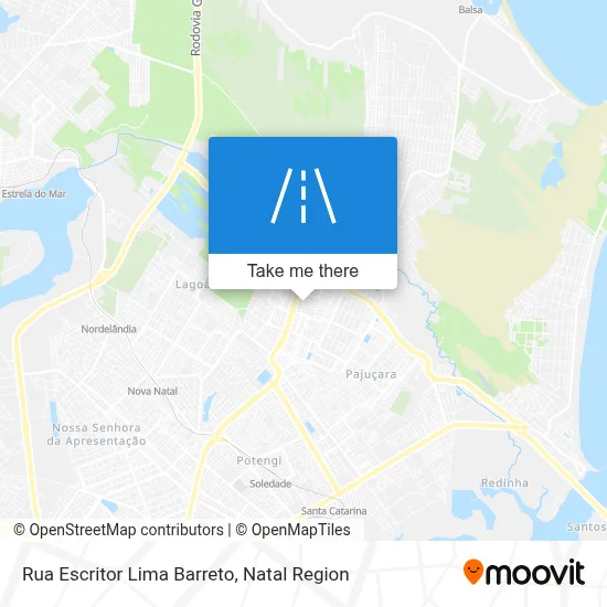 Rua Escritor Lima Barreto map