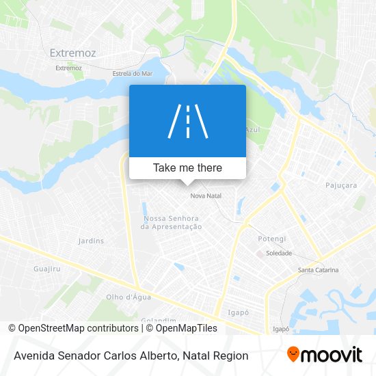 Avenida Senador Carlos Alberto map