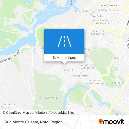 Rua Monte Celeste map
