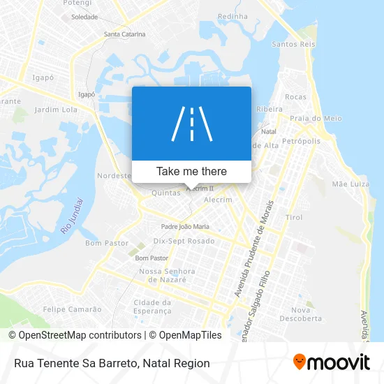 Rua Tenente Sa Barreto map