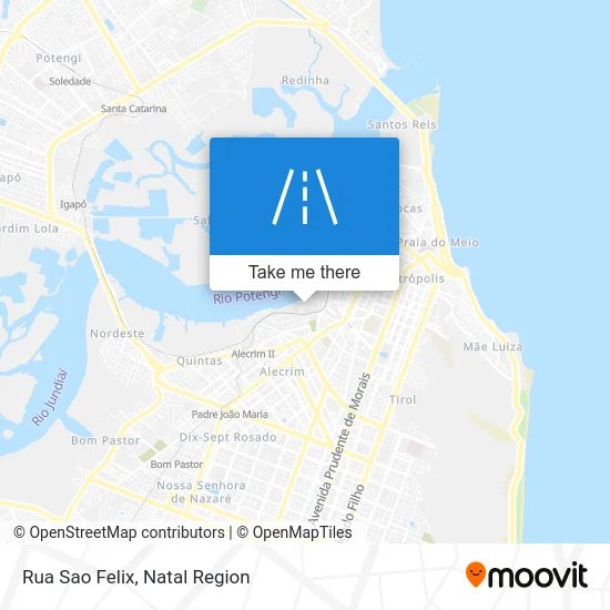 Rua Sao Felix map