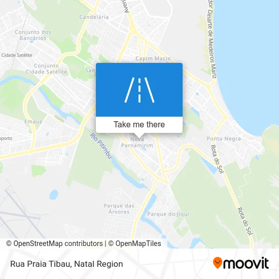 Rua Praia Tibau map