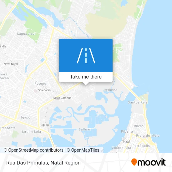 Rua Das Primulas map