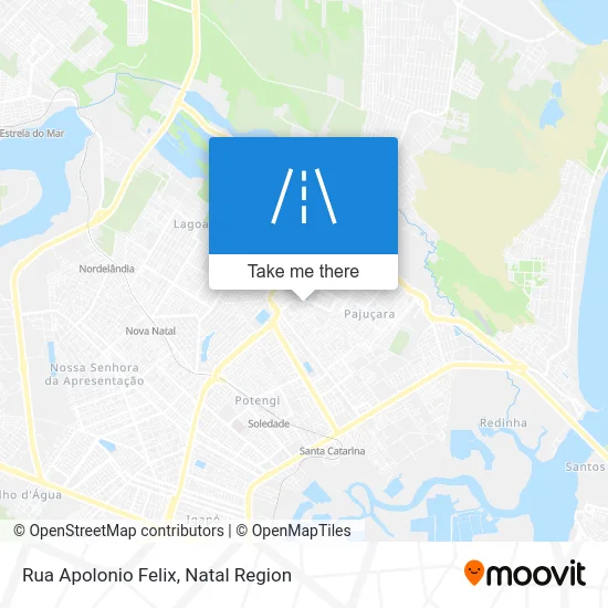 Rua Apolonio Felix map