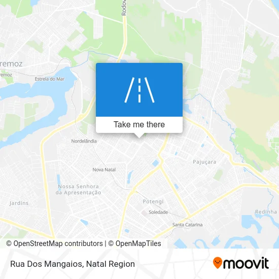 Rua Dos Mangaios map