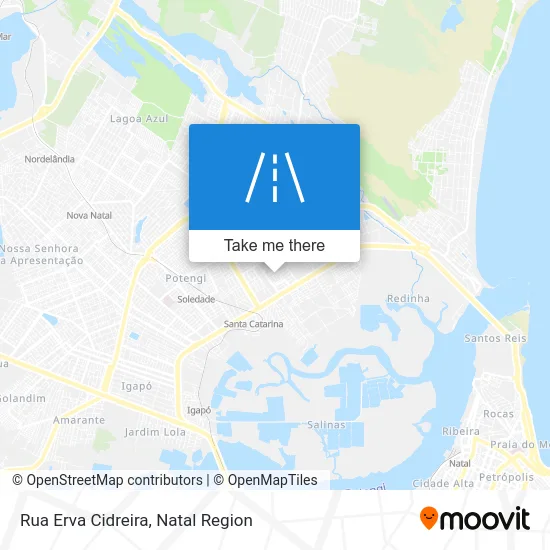 Rua Erva Cidreira map