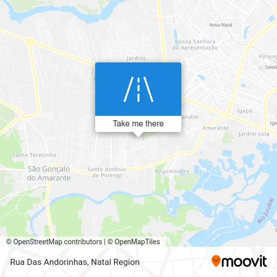 Rua Das Andorinhas map