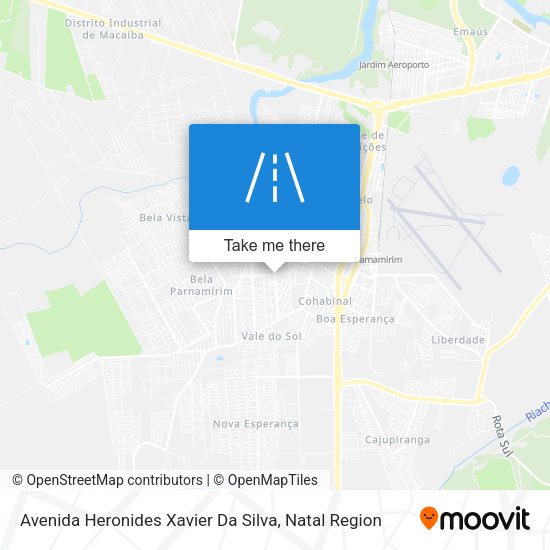 Avenida Heronides Xavier Da Silva map