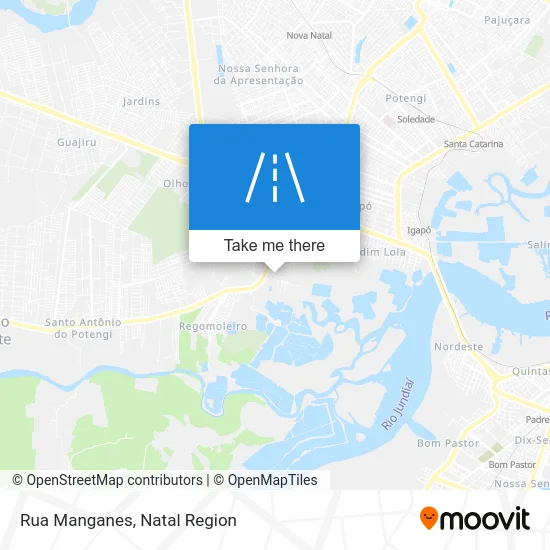 Rua Manganes map
