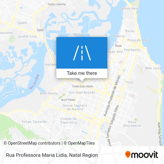 Rua Professora Maria Lidia map