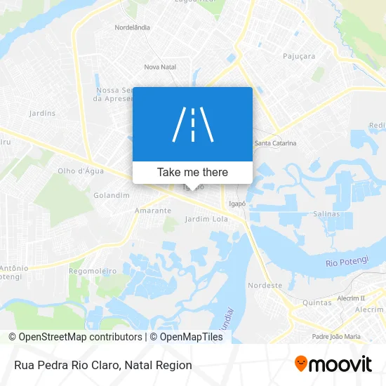 Rua Pedra Rio Claro map