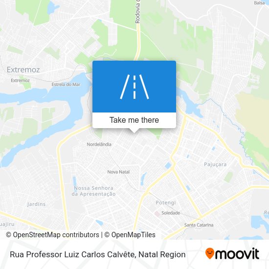 Rua Professor Luiz Carlos Calvête map