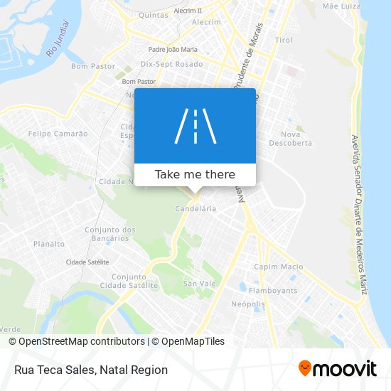 Rua Teca Sales map