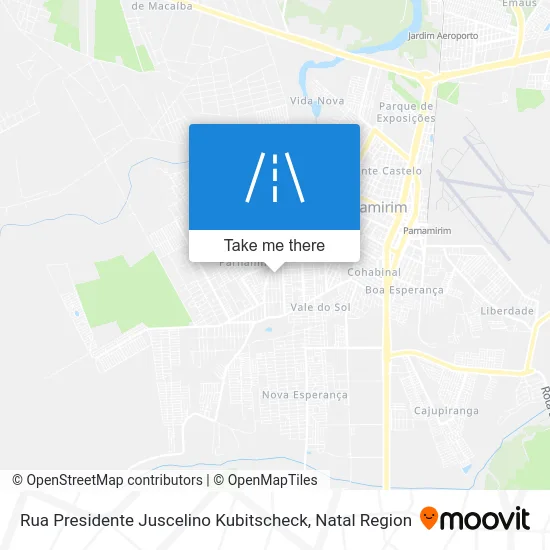 Rua Presidente Juscelino Kubitscheck map