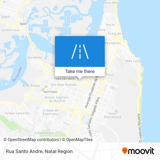 Rua Santo Andre map